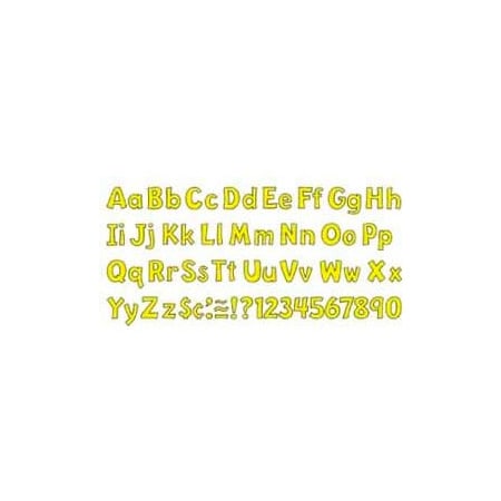 Trend Enterprises Trend 4" Playful Combo Ready Letters, Yellow, 1 Set T79743